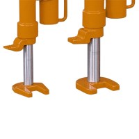 Hydraulic toe jacks available in 5T and 10T capacities for lifting heavy machinery and equipment